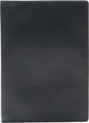 Produktbild von Esquire Leder Ausweisetui Logo Passport Cover Black schwarz
