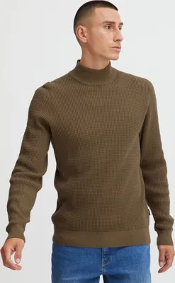 Produktbild von Blend 20714631 Herren Strickpullover Feinstrick Pullover mit Rollkragen Struktur-Strick