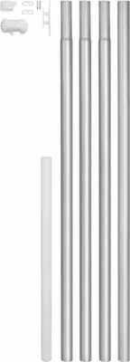 Zdjęcie produktu dla Cylindryczny maszt Alberts do zabetonowania Aluminium, goła rura Ø 50 mm Całkowita wysokość 620 cm
