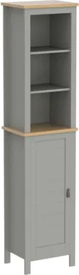 Produktbild von Sobuy Säulenschrank Bad - Badezimmerschrank - Standsäulenschrank - Badezimmerschrank - Aufbewahrungsschrank Aufbewahrungsregal