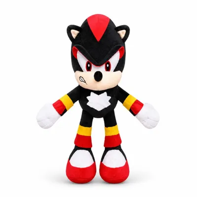 Produktbild von Wiztex Kuscheltier Shadow Black Sonic Plüschfigur - 28 cm Stofftier The Hedgehog Plüschtier Horror Spielzeug Stofftier Geschenk für Kinder
