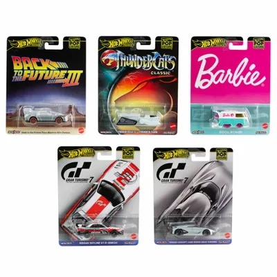 Produktbild von Hot Wheels Premium Spielzeugauto, Truck oder Van, Nachbildung im Maßstab 1:64 im Stil der Popkultur (Stile können abweichen), Auto, 3 Jahr(e), Kunststoff, Metall, Gemischte Farben