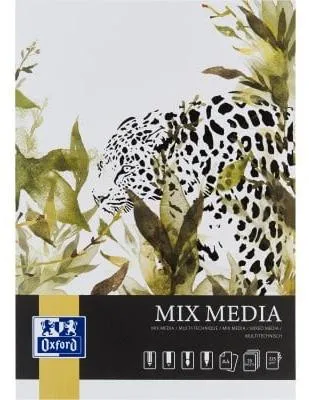 Produktbild von Oxford 400166123 - Monochromatisch - Weiß - A4 - 25 Blätter - 225 g/m² - Softcover