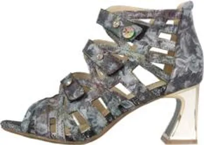 Produktbild von Laura Vita Sandaletten in Übergrößen Mehrfarbig JACBO 01 Acier große Damenschuhe