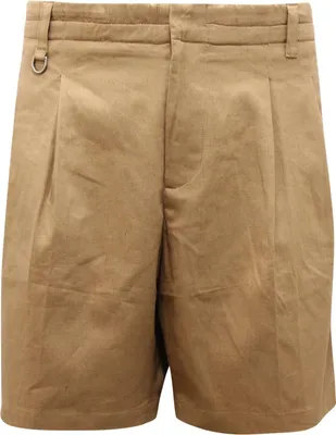 Imagen del producto de Pantalones cortos para hombre, modelo Bermuda, marca Paolo Pecora, confeccionados en lino y algodón