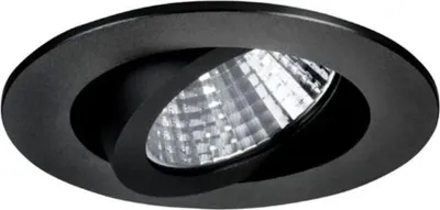 Image de Spot encastrable LED Brumberg rond, DA 68 mm, orientable, 350 mA 2700 K, noir, 1 pièce.