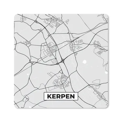 Produktbild von MuchoWow® Mauspad Mousepad Kerpen - Karte - Stadtplan - Deutschland - Karte 20x20 cm - Mousepads - Maus Mat - Pad - Mausunterlage - Desk Mat - Bureauartikeln