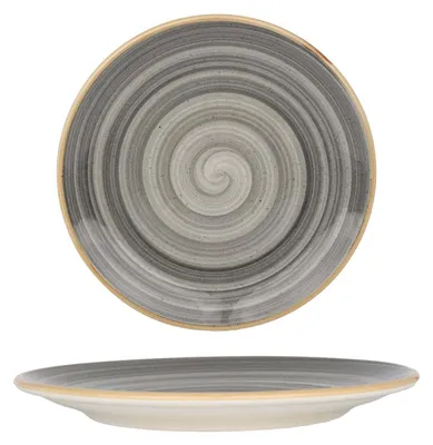 Image de Bonna Assiette à dessert - Aura Space - Porcelaine - 21 cm