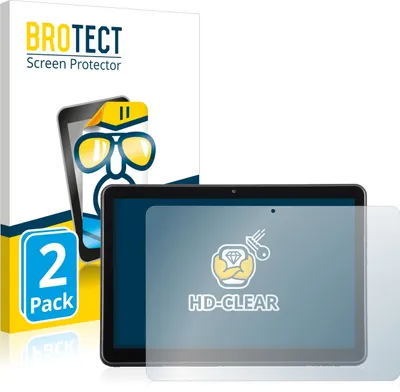 Produktbild von 2x Für Wortmann Terra Pad 1006 Schutzfolie BROTECT Displayschutz Display Schutz Folie Klar Transparent