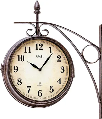 Immagine prodotto di Orologio da parete classico da giardino quadrante: 25 cm - AMS Modello: 5966