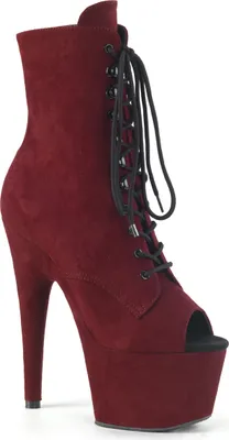 Zdjęcie produktu dla Botki damskie ADORE-1021FS marki Pleaser, ciemnoczerwone, EU 37, US 7