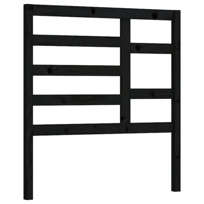 Immagine prodotto di vidaXL Testiera per letto nera 96x4x104 cm in legno massello di pino