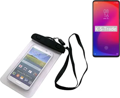Produktbild von K-S-Trade Schutz Hülle Handy Hülle Kompatibel mit Xiaomi Mi 9T Pro Beach Bag wasserdicht 16cm x 10cm Schutzhülle Staub Sand Flachwasser Beachbag