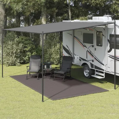 Immagine prodotto di Tappeto per tenda, resistente alle intemperie, tappeto per veranda, 250 x 400 cm, colore antracite