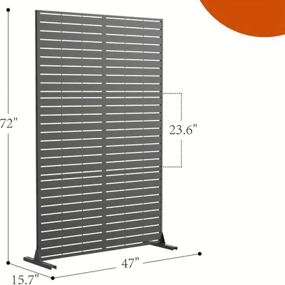 Imagen del producto de Pantalla para jardín - Pantalla de privacidad - Divisoria - Protector para balcón - Cortavientos - Valla para jardín de metal, color
