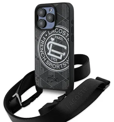 Zdjęcie produktu dla Etui Lacoste do iPhone 16 Pro Max MagSafe czarny