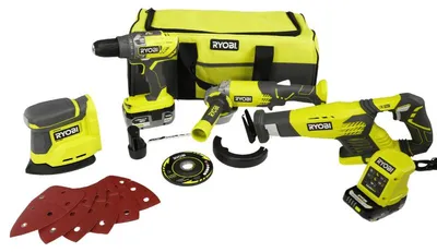 Image de Pack ONE+ 4 outils R18CK4E-242S (1x2.0Ah + 1x4.0Ah) - RYOBI 5133004757