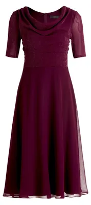 Productafbeelding van Vera Mont cocktailjurk voor dames, glinsterende look, maat 40, donkerpaars