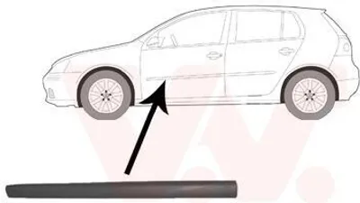 Produktbild von VAN WEZEL Zierleiste für die Tür Vorne Links Leiste für VW Golf V Schrägheck (1K1) 5894403