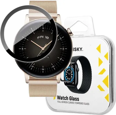 Obrázek produktu pro MG Watch Glass ochranné sklo na Huawei Watch GT 3 42mm, černé