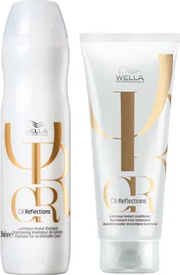 Zdjęcie produktu dla Wella | Zestaw pielęgnacyjny Oil Reflections - Szampon 250ml + Odżywka 200ml - Połysk - Nawilżenie - Miękkość