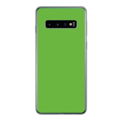 Produktbild von MuchoWow® Handyhülle Schutzhülle Hülle für Samsung Galaxy S10 Grün - Farben - Natur Silikon Softcase Handy Hülle - Handytasche