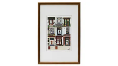 Zdjęcie produktu dla Drewniana ramka na zdjęcia NEW YORK 20x30 ciemnobrązowa