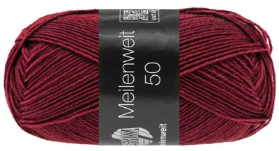 Produktbild von Lana Grossa - Meilenweit 4-fach 50g 1423 weinrot