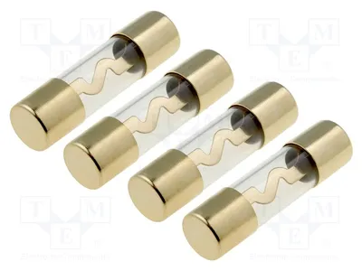 Image de 1 fusible : 80A, plaqué or. Quantité : 4. Référence : 30.3901-80. Accessoires professionnels pour automobile