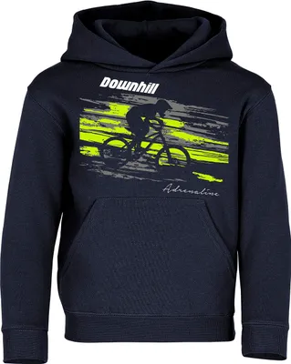 Productafbeelding van Kinderhoodie met dubbele capuchon en sportieve uitstraling