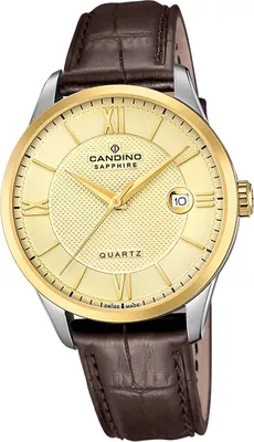 Produktbild von Candino Leder Herren Uhr Analog Casual Armbanduhr braun Classic D2UC4708/A