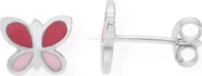 Produktbild von JuwelmaLux Kinder Ohrstecker Silber 925 Schmetterlinge JL10-06-0746