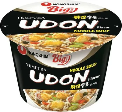 Produktbild von Nongshim | Instant-suppe Tempura Udon - Große Schüssel 111 G - Glutenhaltig - Schnelle Zubereitung - Asiatische Küche