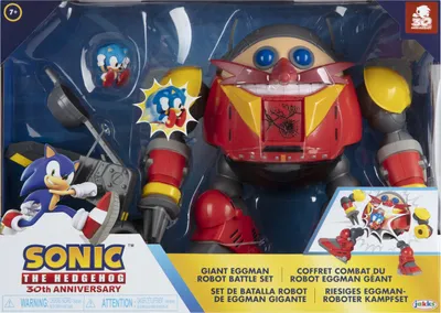 The image shows a toy playset in its retail packaging, featuring characters from the Sonic the Hedgehog franchise.
