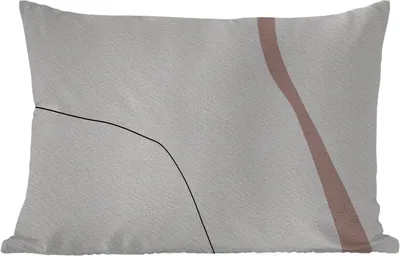 Produktbild von MuchoWow® Outdoor Kissen - Linie - Pastell - Gestaltung - 60x40 cm - Wetterfest - Lounge Kissen - Zierkissen - Kissen für Innenräume