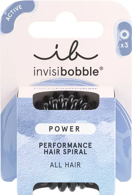 Produktbild von invisibobble Power True Black, Haarband, Schwarz, Einfarbig, 3 Stück(e)