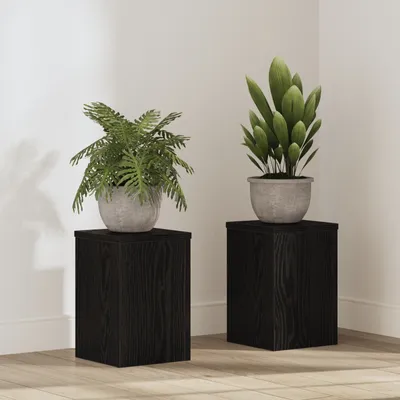 Produktbild von Desgin Pflanzenständer 2 Stück Schwarze Eiche 20x20x30 cm Ingenieure Holz - Beete 869229