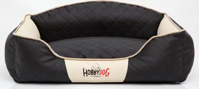 Produktbild von Hundekissen Hundebett Hundekorb Hundesofa für Haustier Hunde Waschbar - Elite - 84 x 65 x 28 cm [Größe: XL] - Schwarz mit Beige
