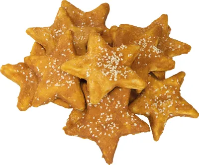 Produktbild von 300g Schecker Kausnack - Kau Seesterne für Hunde