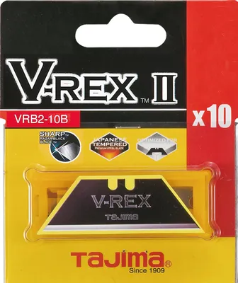 Zdjęcie produktu dla Tajima V-REX Trapezoid blade, 10 pieces / dispenser