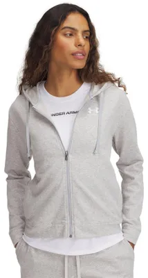 Produktbild von Under Armour - "Rival Terry" Hoodie mit durchgehendem Reißverschluss für Damen, Langärmlig GT60291 (34 DE) (Grau)