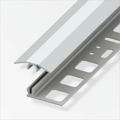 Produktbild von alfer Übergangs-Profil 2 m, 25 x 7 mm Alu eloxiert gebürstet edelstahl