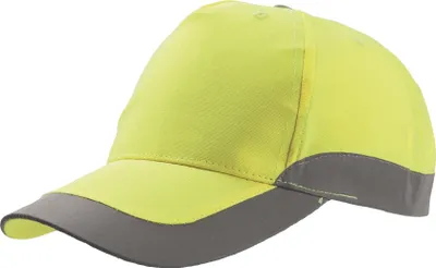 Image de Atlantis Helpy Casquette de baseball à 5 panneaux, réfléchissante AB184 (taille unique) (Jaune fluo)