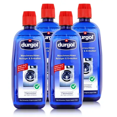 Produktbild von Durgol Waschmaschinen Reiniger & Entkalker 500ml - Gegen Kalk (4er Pack)