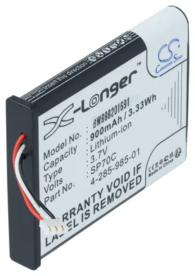 Produktbild von vhbw Akku kompatibel mit Sony PSP E1008, E1004, E1002, E1000, E1003 Spielekonsole (900 mAh, 3,7 V, Li-Ion)
