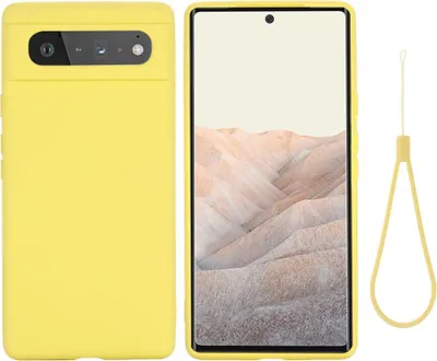 Immagine prodotto di Custodia per Google Pixel 6 Custodia per telefono cellulare Custodia in silicone Cover Bumper Case Matt Yellow