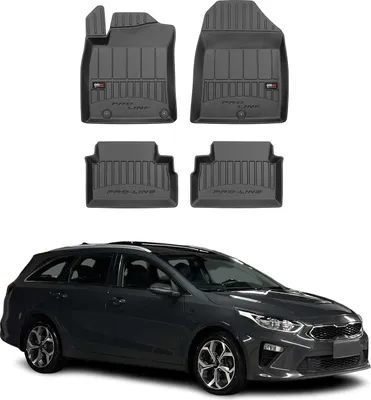 Obrázok produktu pre 2018-2025 Kia Ceed podlahové rohože TPE čierne 4 ks