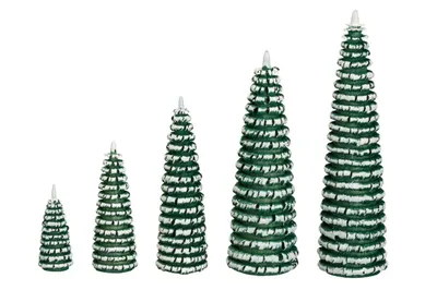 Produktbild von Ringelbaum grün/ weiß Holzbaum H= 8cm NEU
