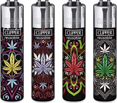 Produktbild von Clipper® Feuerzeuge 4er Set: High Mandalas