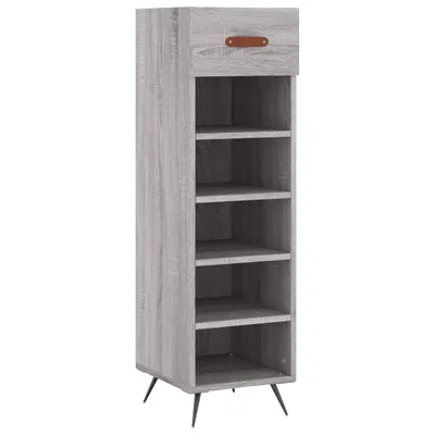 Immagine prodotto di vidaXL Scarpiera Grigio Sonoma 30x35x105 cm Materiale a base di legno